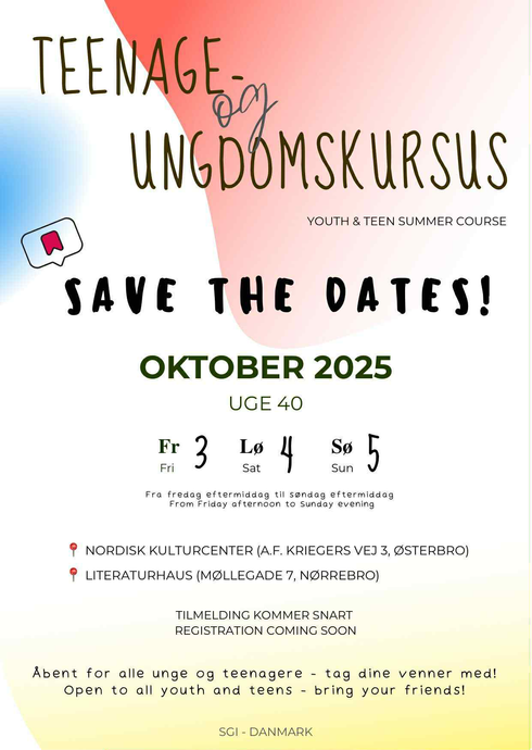 Teenage- og ungdomskursus 2025