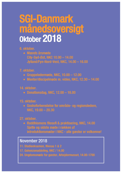 Månedsoversigt for oktober 2018