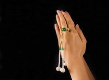 Se billedet i billedfremviser, Prayer Beads Linden tree jade