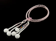 Se billedet i billedfremviser, Prayer Beads plastic crystal SGI tricolor S